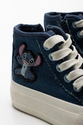 Stitch Denim High Top Sneaker Blue (3)