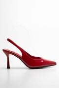 Slingback Heel Red