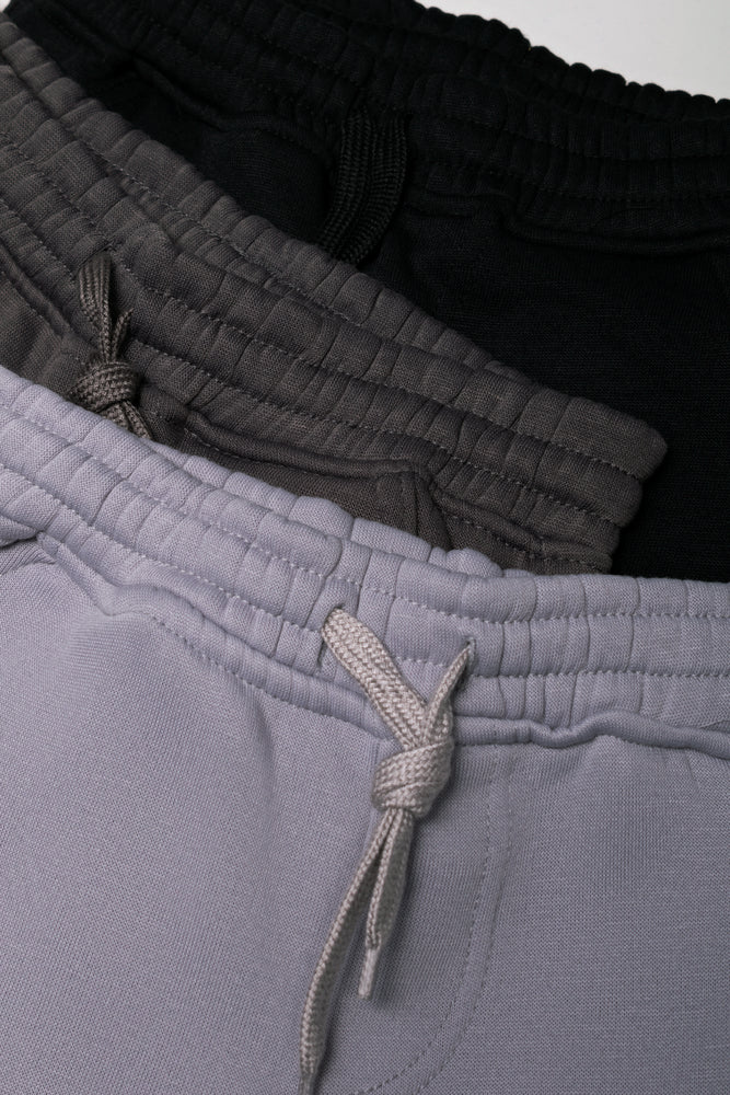 3 Pack Trackpants Black, Grey And Dark Grey