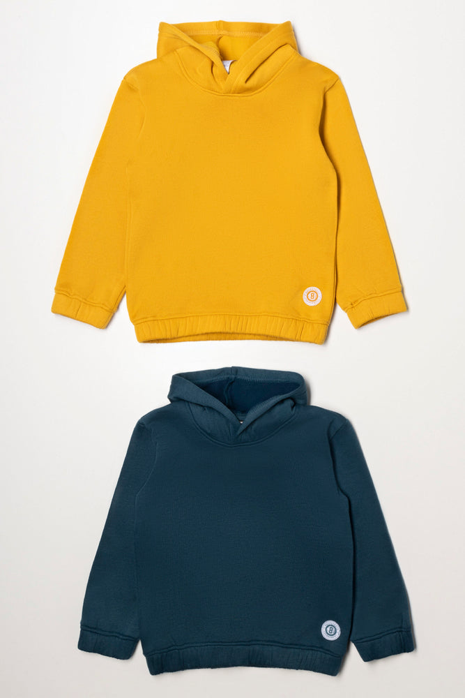 2 Pack Hoodies Yellow And Blue