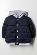 Hooded Puffer Jacket Navy