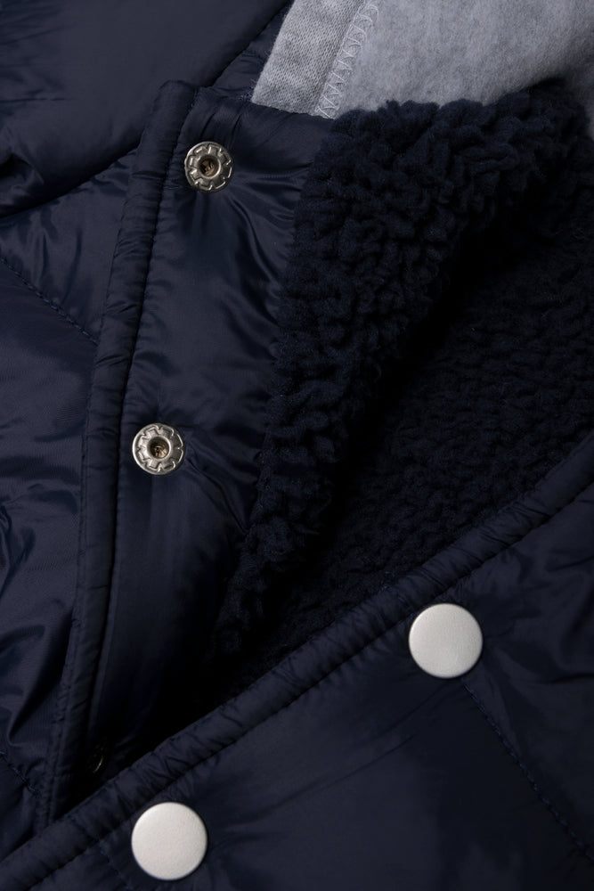 Hooded Puffer Jacket Navy