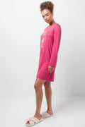 Long Sleeve Koala Sleepshirt Pink (1)