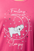 Long Sleeve Koala Sleepshirt Pink (3)