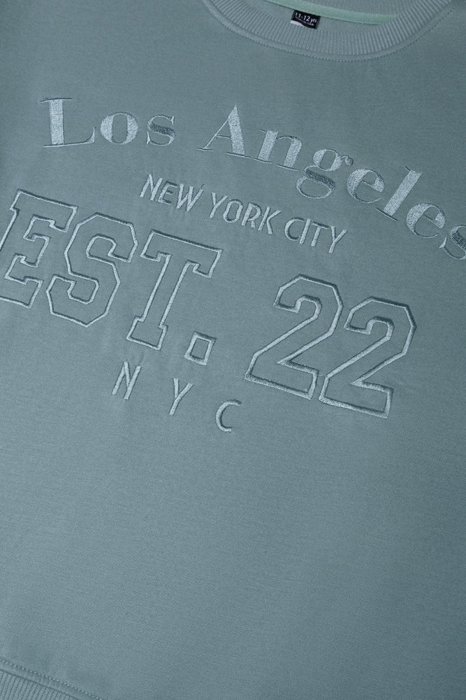 Oversized Crew Neck Blue (1)