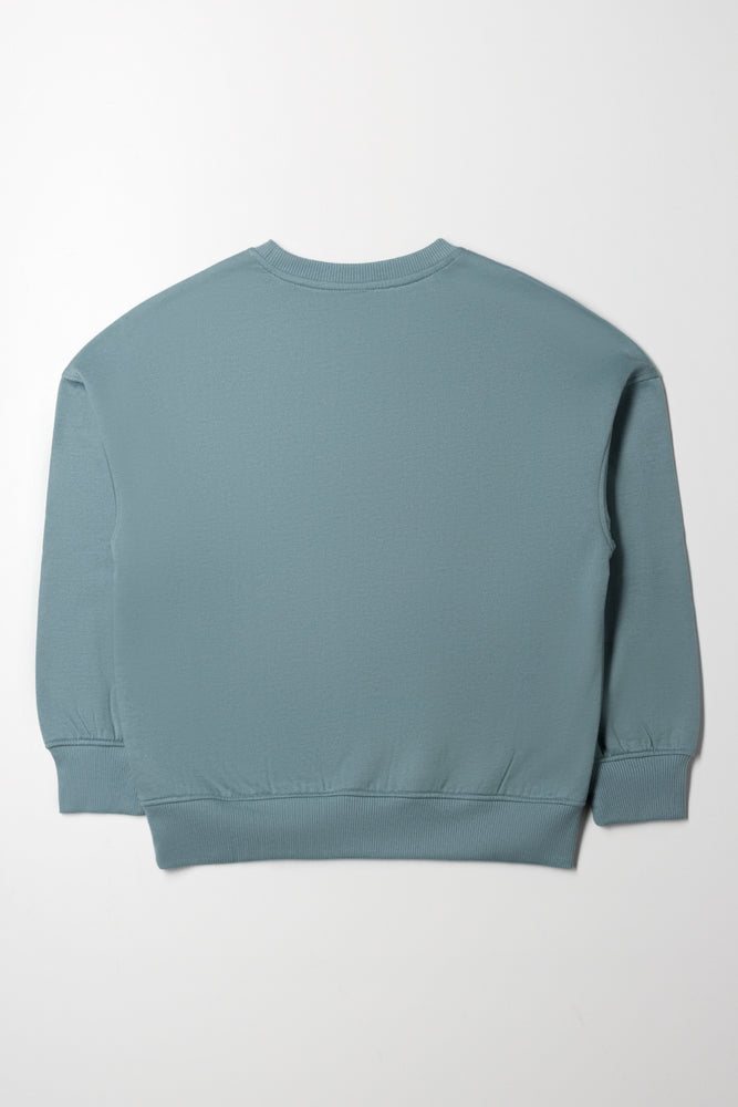 Oversized Crew Neck Blue (2)