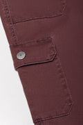 Cargo Straight Leg Denim Jeans Pink (2)