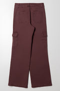 Cargo Straight Leg Denim Jeans Pink (3)