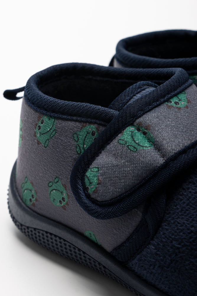 Dinosaur Slippers Navy (3)