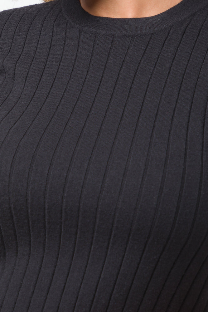 Rib Texture Jersey Black (3)