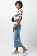 Stripe Crew Neck Jersey Natural And Black (1)