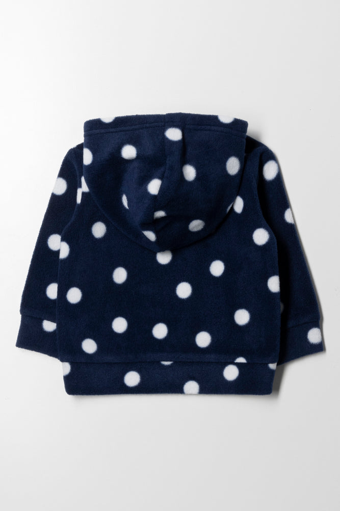 Fleece Hoodie Navy (2)