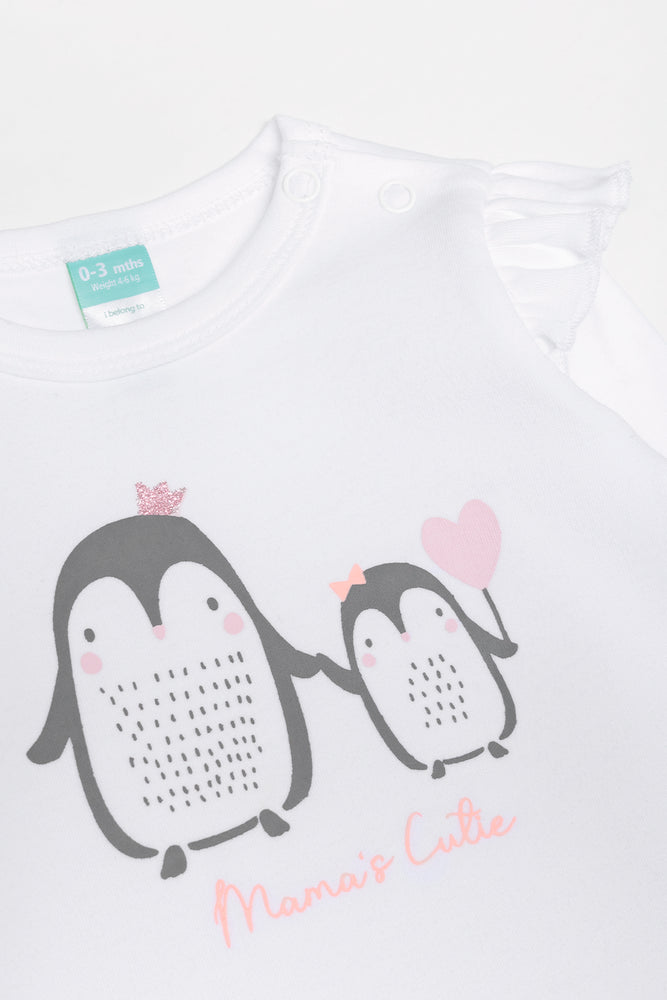 3 Piece Penguin Set White