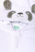 Fleece Panda Babygrow White (1)