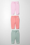 3 Pack Trackpants Green and Pink