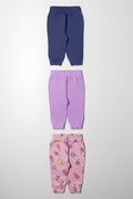 3 Pack Trackpants Navy, Purple & Pink (2)