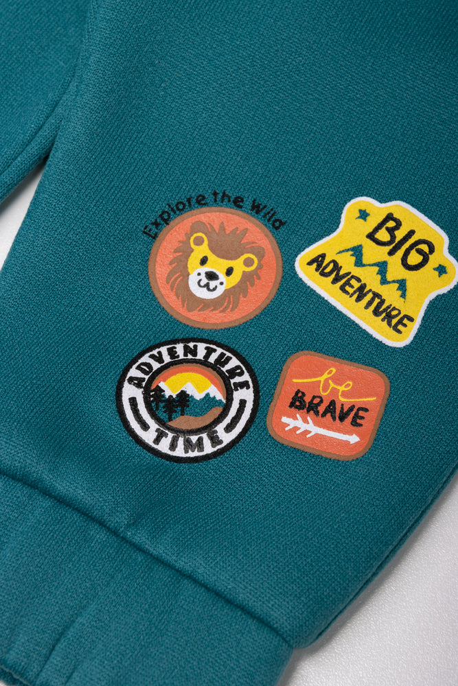 Badges Track Pants Blue (1)