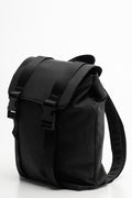 Fold Over Back Pack Black (2)