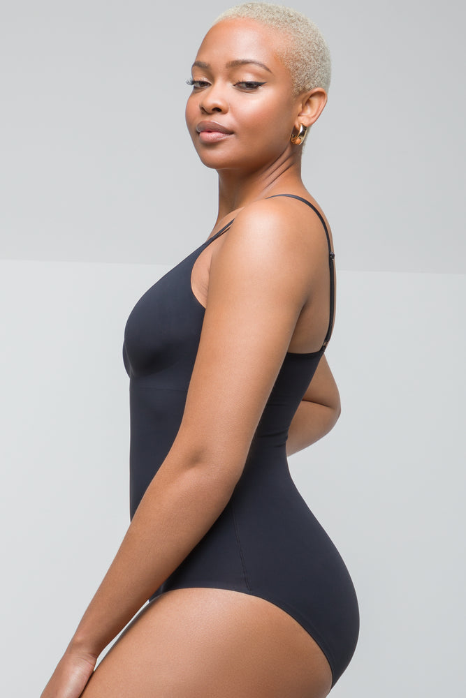 Bonded Brief Bodysuit Black