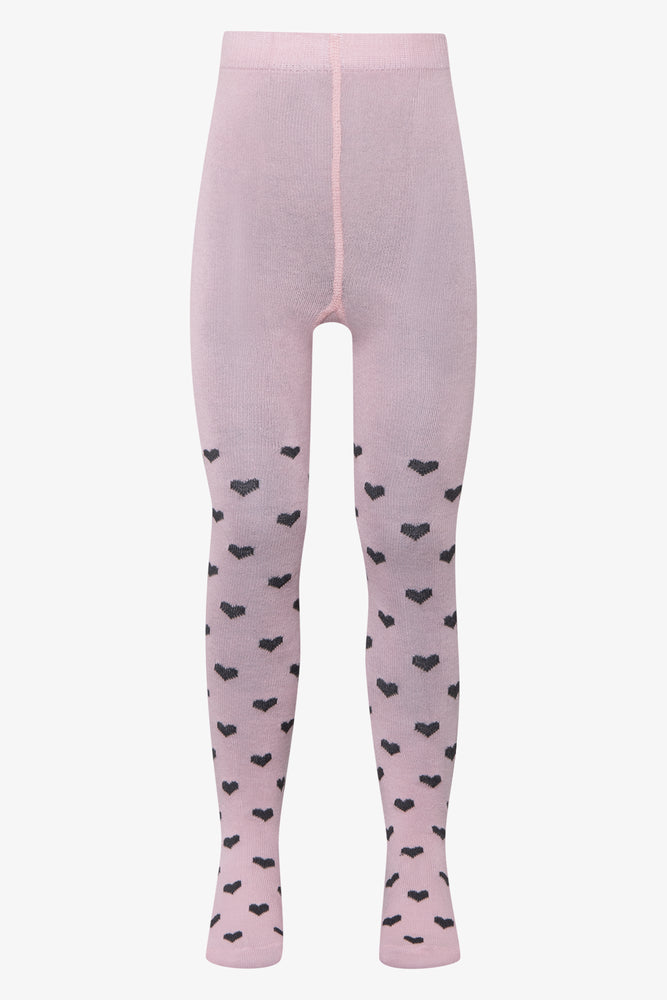 2 Pack Printed Tights Charcoal