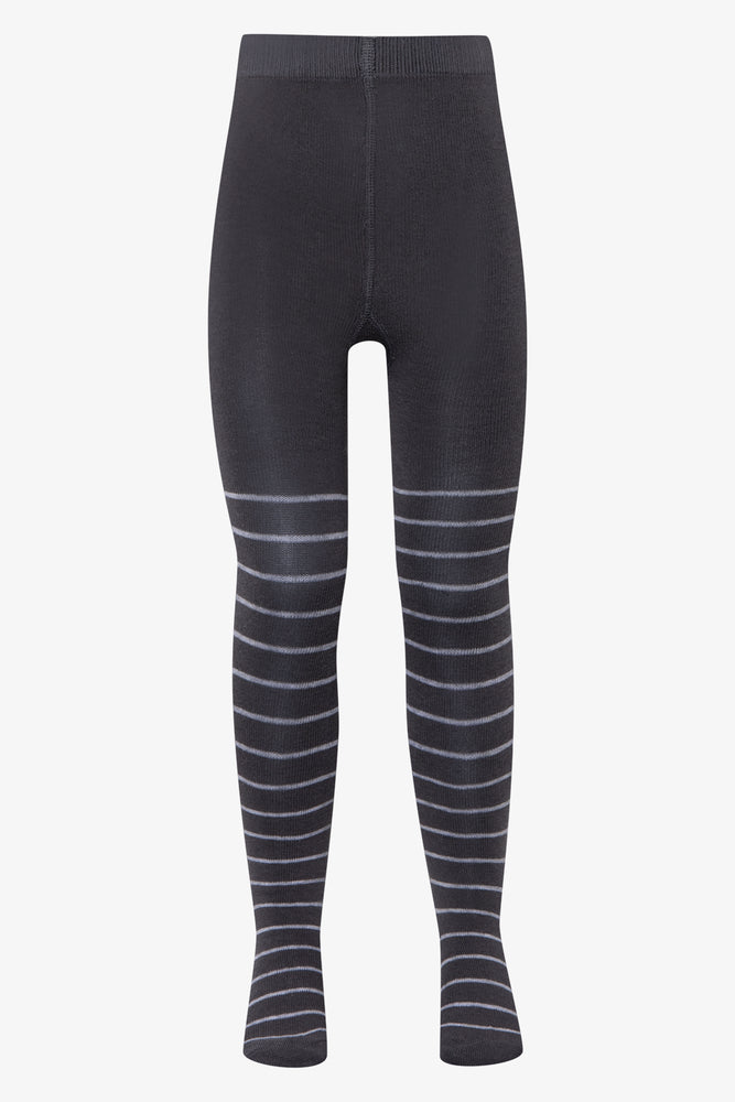 2 Pack Printed Tights Charcoal (2)