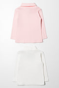 2 Pack Polonecks Pink And White (2)