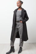 Longer Length Melton Coat Black (1)