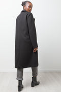 Longer Length Melton Coat Black (2)