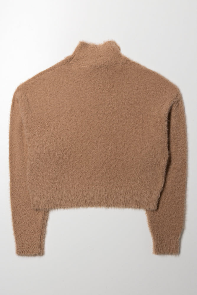 High Neck Fluffy Jersey Natural (2)