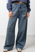 Wide Balloon Skater Jeans Light Blue (1)