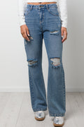 Rip And Repair Denim Jeans Light  Blue (1)