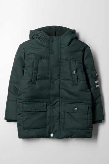 Hooded Jacket Dark Green
