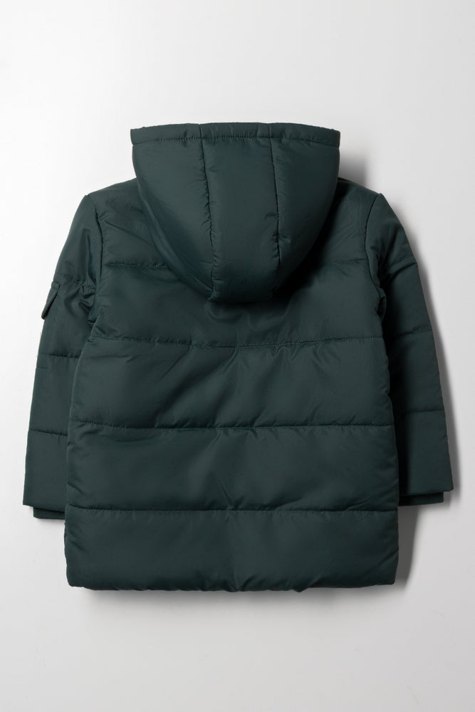 Hooded Jacket Dark Green (2)