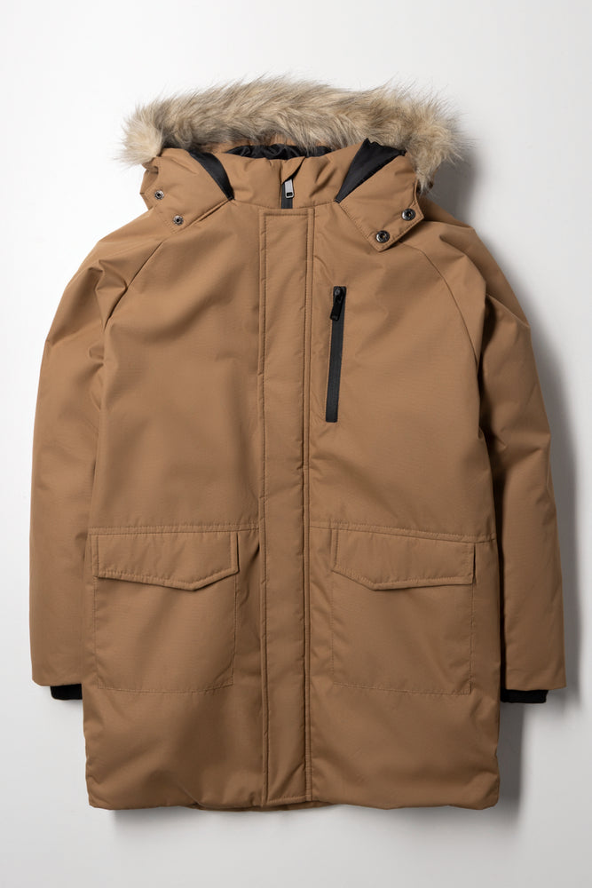 Puffer Parka Technical Camel