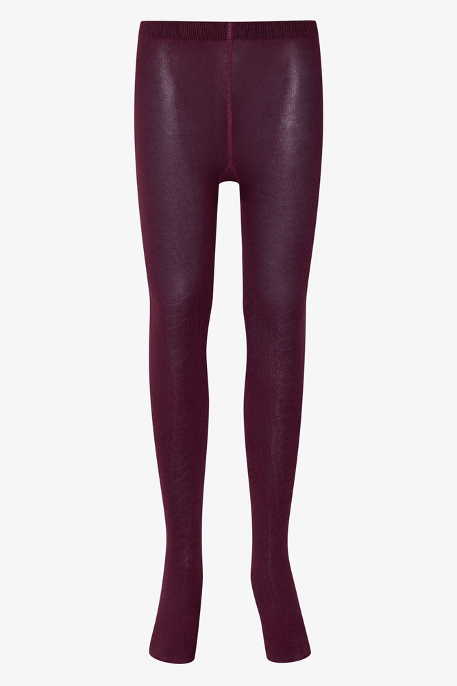 2 Pack Floral Tights Burgundy And Dark Grey (1)