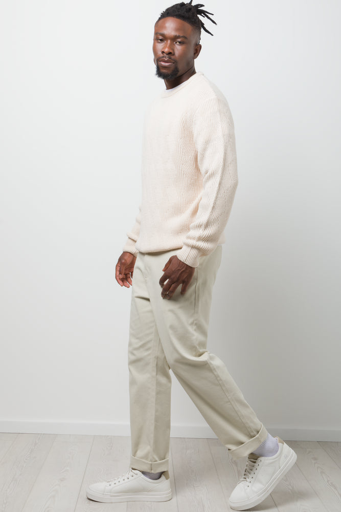 Crew Neck Jersey Cream (1)