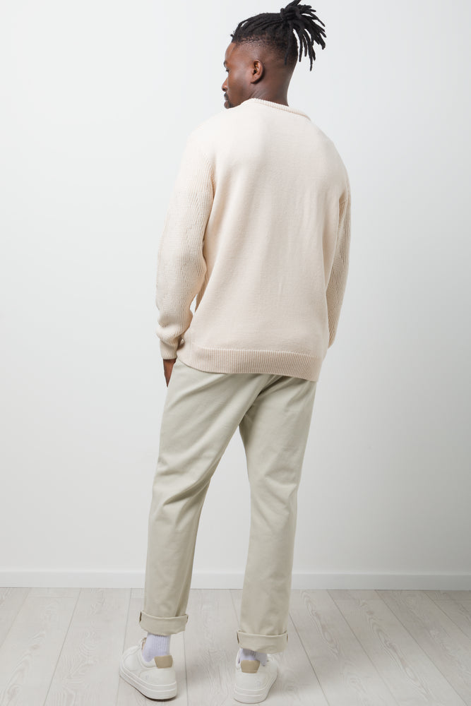 Crew Neck Jersey Cream (2)