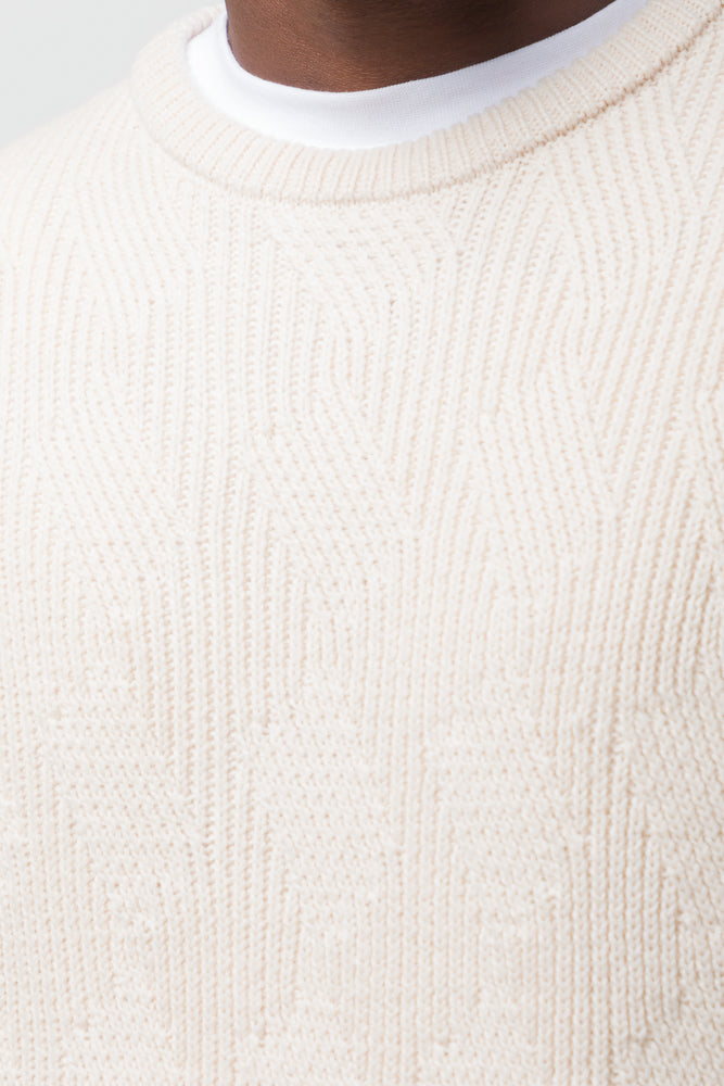 Crew Neck Jersey Cream (3)