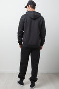 Sherpa Lined Zip Through Hooded Tracktop Black (2)