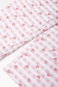Check Flannel Pyjama Set Pink (2)