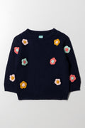 Flower Jersey Navy