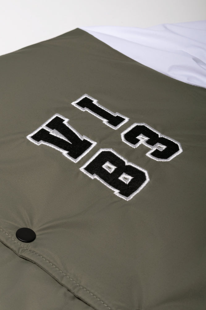 Baseball Jacket Green And White (1)