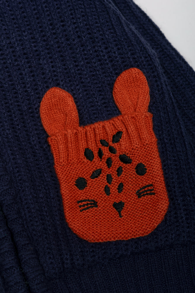 Bunny Hooded Jersey Navy