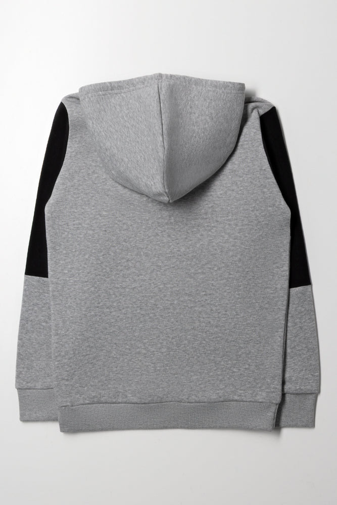 Colourblock Hoodie Grey (2)