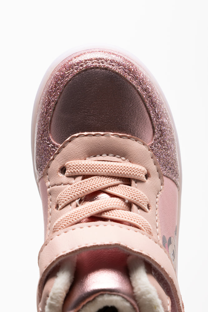 Minnie Mouse Light Up High Top Sneakers Pink (4)