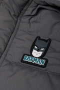 Batman Puffer Parka Jacket Grey (2)