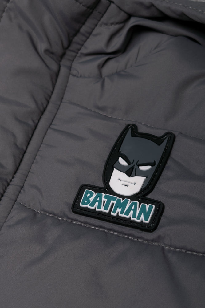 Batman Puffer Parka Jacket Grey (2)