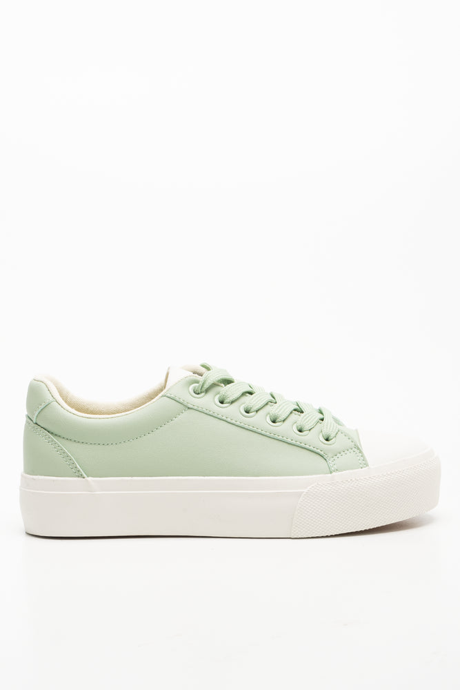 Platform Sneakers Sage