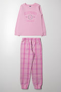 Flannel Pyjama Set Pink