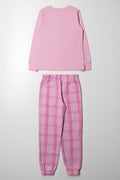 Flannel Pyjama Set Pink (3)